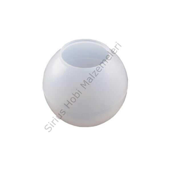 Epoksi Beton Alçı Küre Mumluk Silikon Kalıbı