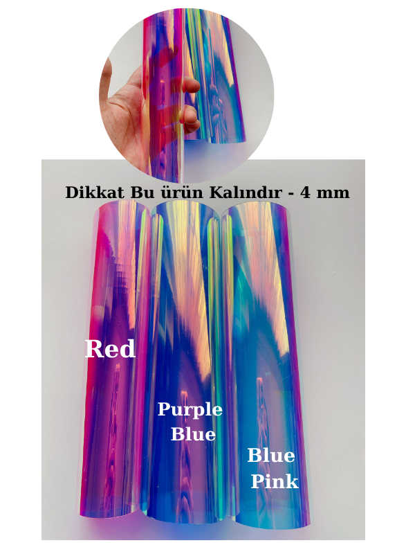 Kalın Hologram Kagıdı Buruşmaz 20x20 cm