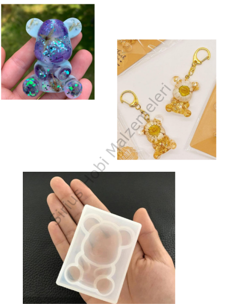 Epoksi Ayıcık Anahtarlık Kalıbı 2