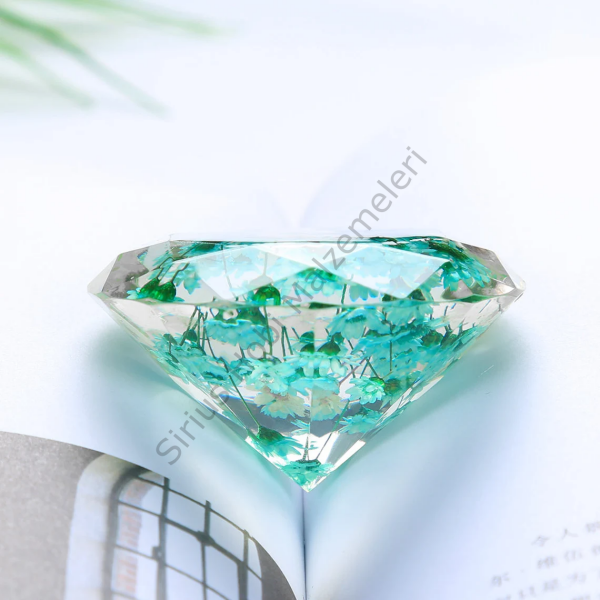 Epoksi 3d Yarı Şeffaf Diamond Taş Kalıbı