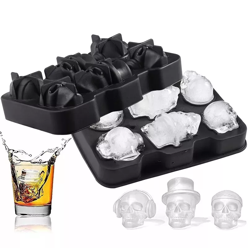Epoksi Mum Sabun Buz İskelet Kafası Kalıbı