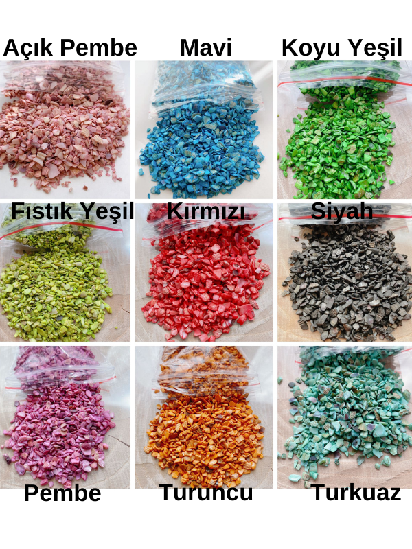 Renkli Midye Kırıkları 100 gr