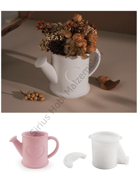 Epoksi Reçine Alçı Sulama Kabı Model Saksı Silikon Kalıbı