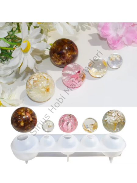 Epoksi Reçine Çoklu Küre Silikon Kalıbı