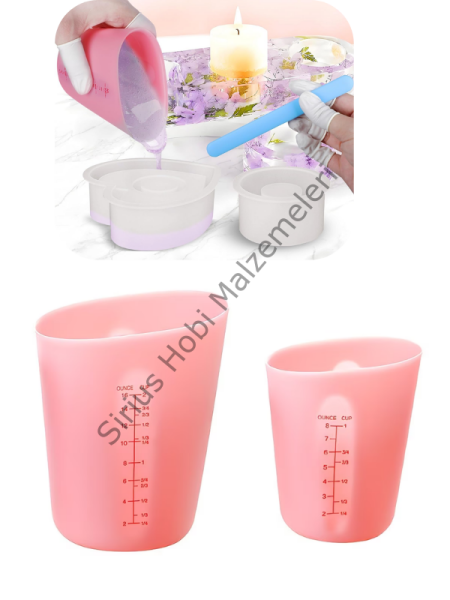Epoksi Reçine Alçı 250-500 ml Beher Döküm Silikon Kalıbı