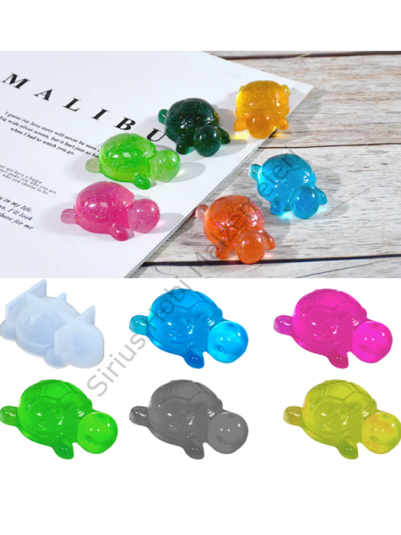 Epoksi Reçine Küçük Kaplumbağa Anahtarlık Silikon Kalıbı