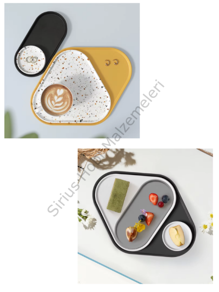 Epoksi Reçine Alçı 4 adet Geometrik Bardak Altlıgı Silikon Kalıbı Seti
