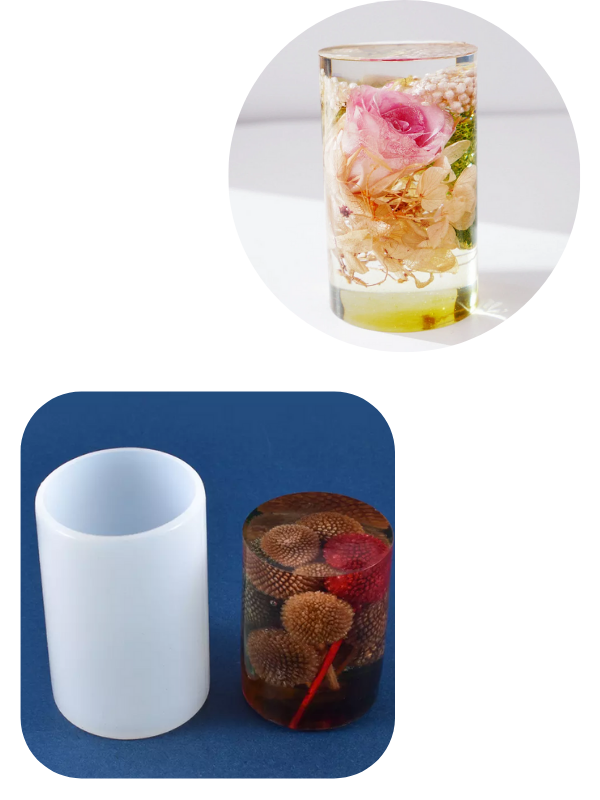 Epoksi Mum 10 cm Silindir Kalıp