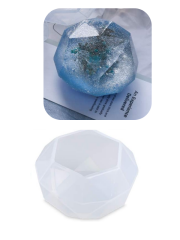 Epoksi Reçine Mum Alçı 3d Şeffaf Kristal Silikon Kalıbı 10cm