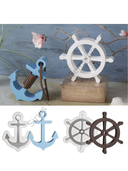 Epoksi Reçine Alçı Çapa Dümen Silikon Kalıbı