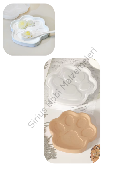 Epoksi Reçine Alçı Takı Pati Yemek Kabı Silikon Kalıbı