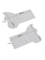 Epoksi Reçine Alçı 30 cm Kelebek Rahle Silikon Kalıbı 2 parça
