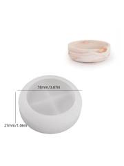 Epoksi Reçine Mum 7cm Derin Kase Silikon Kalıbı