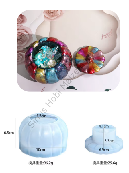 Epoksi Reçine Alçı Balkabağı Silikon Kalıbı