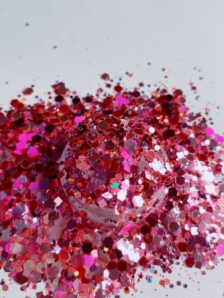 Epoksi Chunky Glitters Dark Rosemix 4 gram
