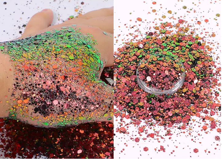 Epoksi Chunky Glitters Chameleon Green2 4 Gram