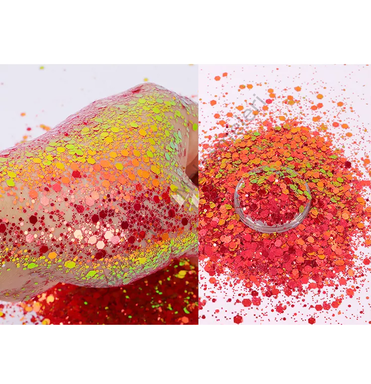 Epoksi Chunky Glitters Chameleon Dragon 4 Gram