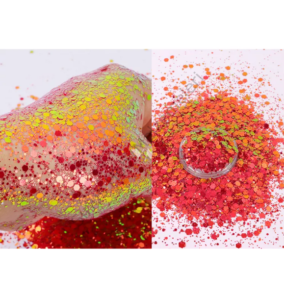 Epoksi Chunky Glitters Chameleon Dragon 4 Gram