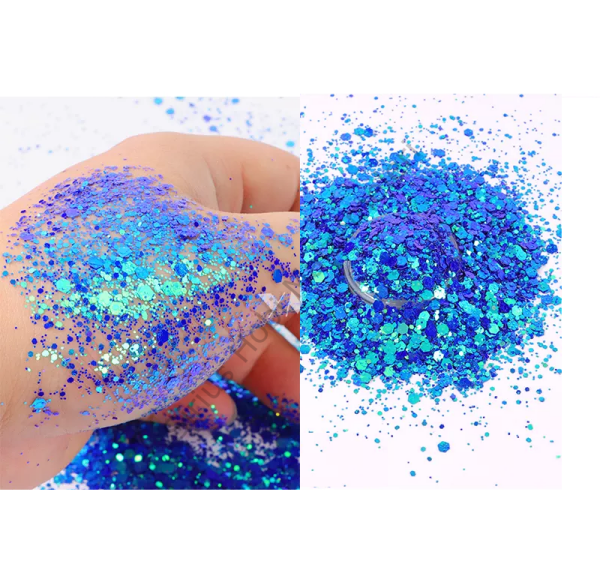 Epoksi Chunky Glitters Chameleon Galaxy 4 Gram