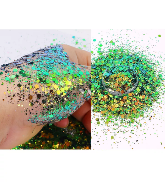 Epoksi Chunky Glitters Chameleon Snake 4 Gram