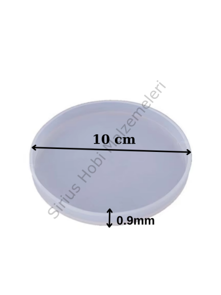 Epoksi Reçine 10 cm Bardak Altlığı Silikon Kalıbı