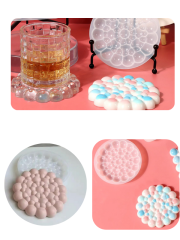 Epoksi Bubble Mum Beton Alçı Kalıbı Yuvarlak