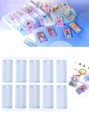 Epoksi Reçine Dikdörtgen 4.5x2.5 cm Çoklu Magnet Silikon Kalıbı