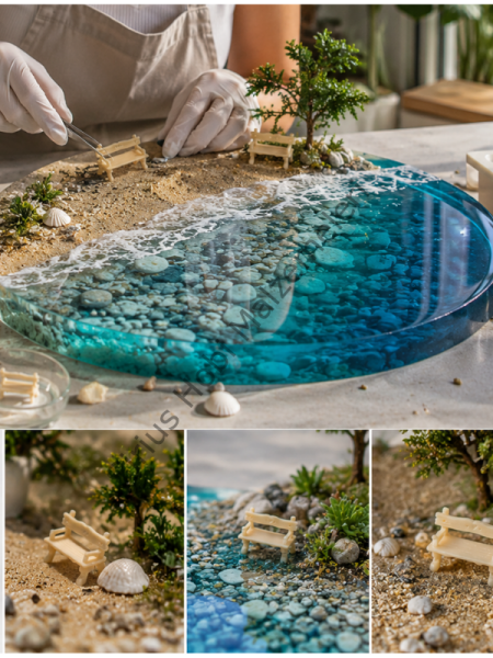 Minyatür Dekoratif Bank Figürü 3.5 CM | Epoksi & Diorama Tasarımları İçin