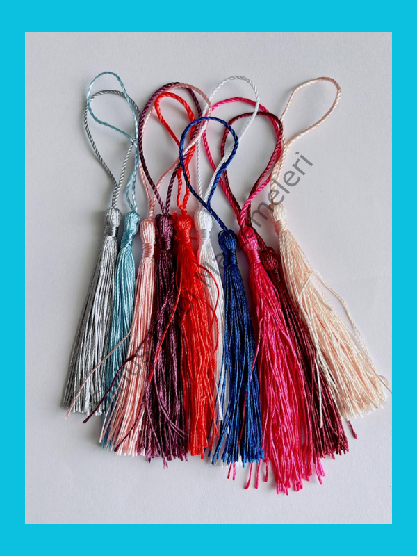 10 Adet Karışık Renk Püskül Seti