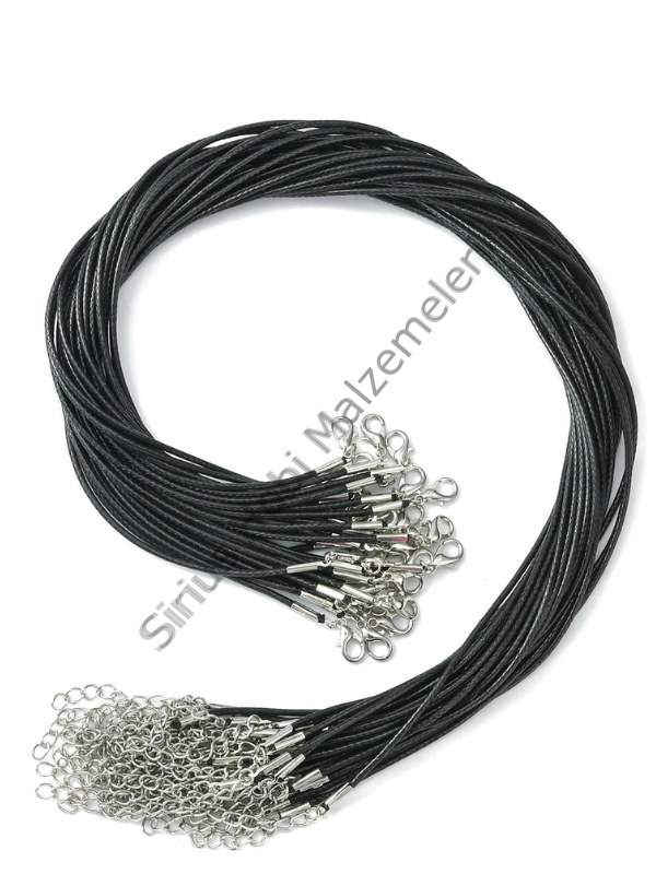 Suni Deri Hazır Kolye ipi 10 adet