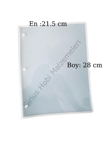 Epoksi A4 Defter Kalıbı 3 adet ring ile