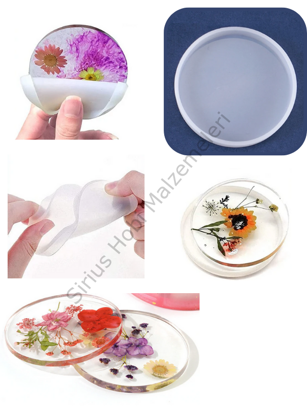Epoksi 9 cm Bardak Altlığı Kalıbı Daire