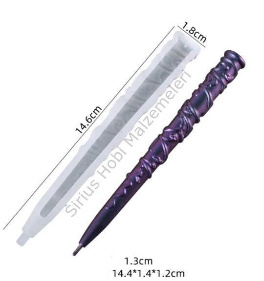 Epoksi Reçine Asa Kalem Kalıbı 1 (Harry Potter)