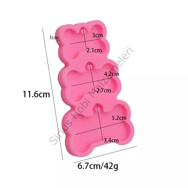 Epoksi  Kedi Köpek Tasma Silikon Kalıbı 3lü set