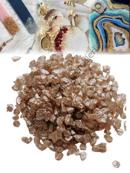 Epoksi Reçine Cam Kırığı Şampanya Kalın Sedefli  100 gr