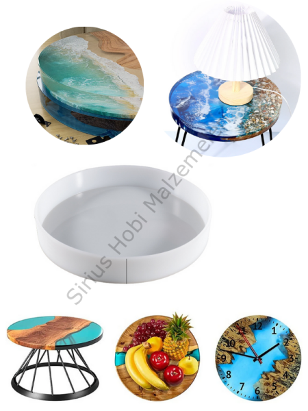 Epoksi 36cm Derin Sehpa Silikon Kalıbı