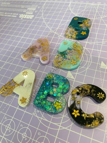 Epoksi Cartoon 2.5 cm Harf Silikon Kalıbı