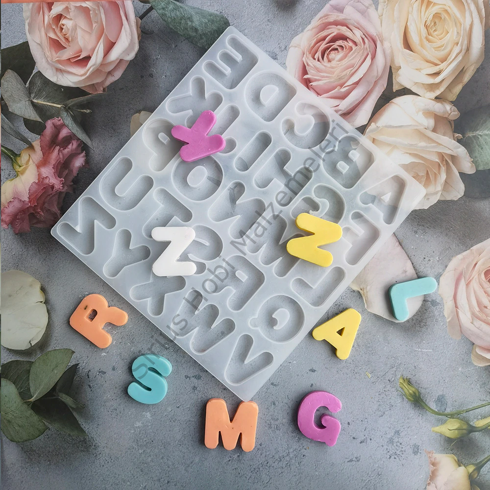 Epoksi Cartoon 2.5 cm Harf Silikon Kalıbı