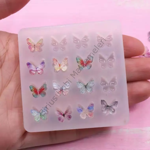 Epoksi Minik Kelebek Kalıbı