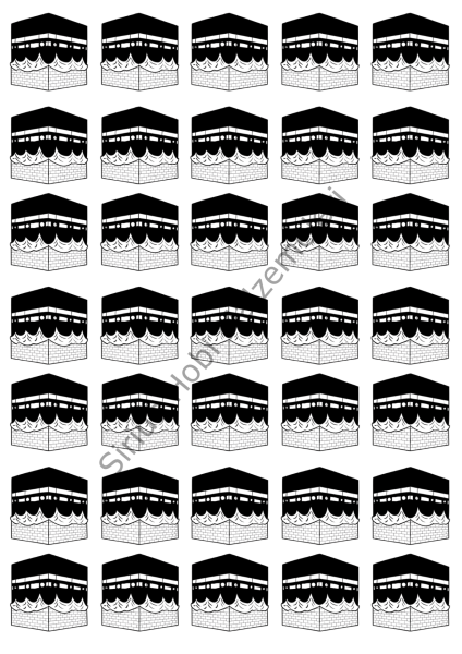 Epoksi Reçine Magnet Anahtarlık  Umre Kabe Asetat  Baskısı 3.9x3.9 cm A4 Boyutundadır