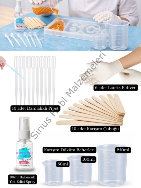 Epoksi Karışım Döküm Beher Seti