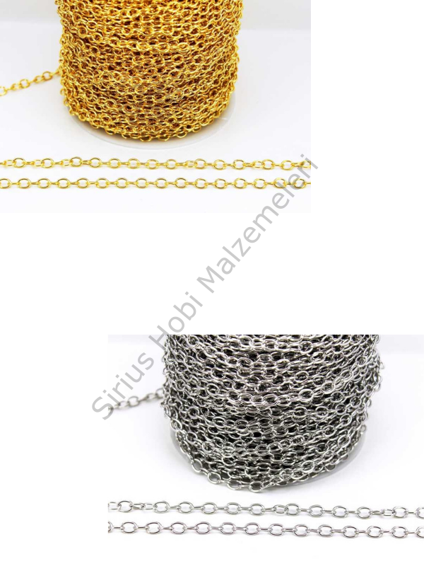 Epoksi Anahtarlık Halkası Ek yapma Zinciri 1 metre