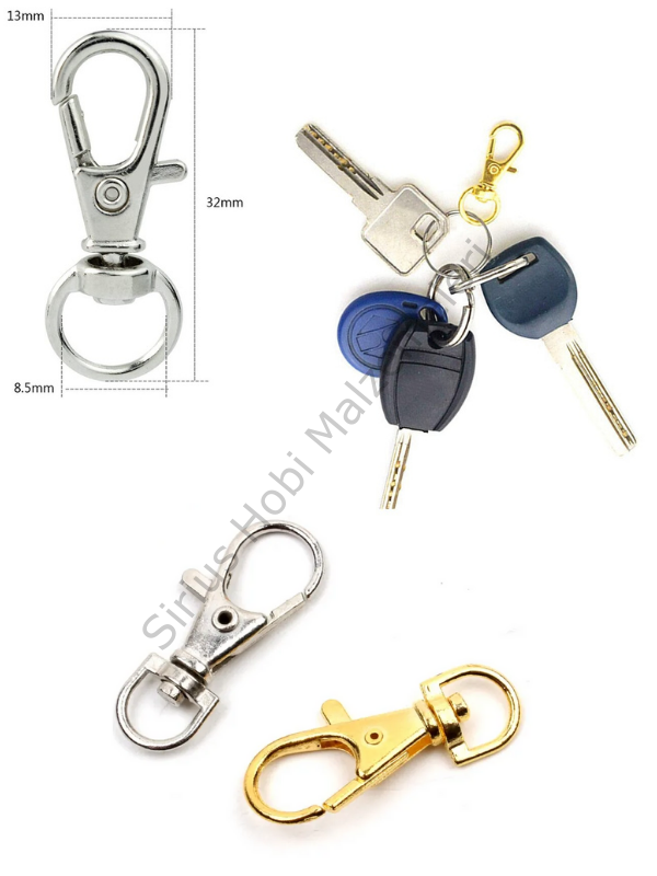 Anahtarlık Kancası 10x32mm  5 adet