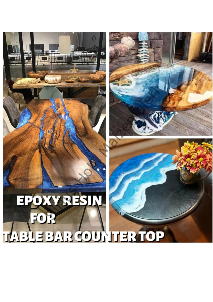 Craft Resin Kalın Döküm Epoksi Reçine – Masa ve Sehpa Yapımı İçin Şeffaf Reçine 1.5 kg
