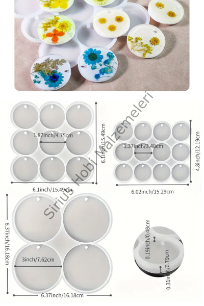 Epoksi Reçine Çoklu Magnet Anahtarlık Silikon Kalıpları
