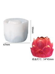 Epoksi Mum Lotus Gece Lambası Kalıbı Küçük