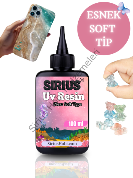 Sirius Soft Tip UV Reçine (Esnek yapı – Yarı elastik)-Hızlı Kürlenen 100ml