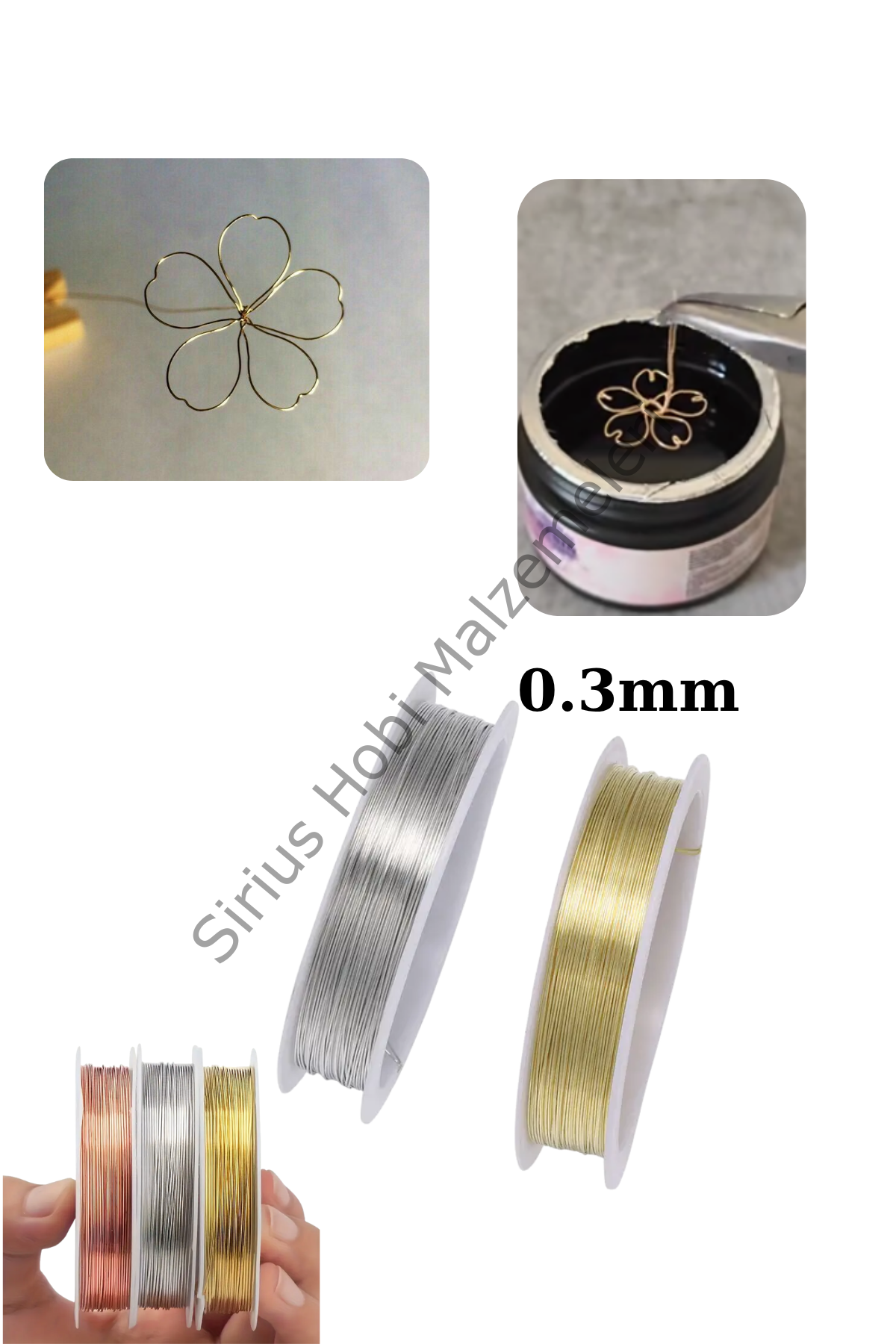 Çiçek Takı Teli 0.3mm 10m