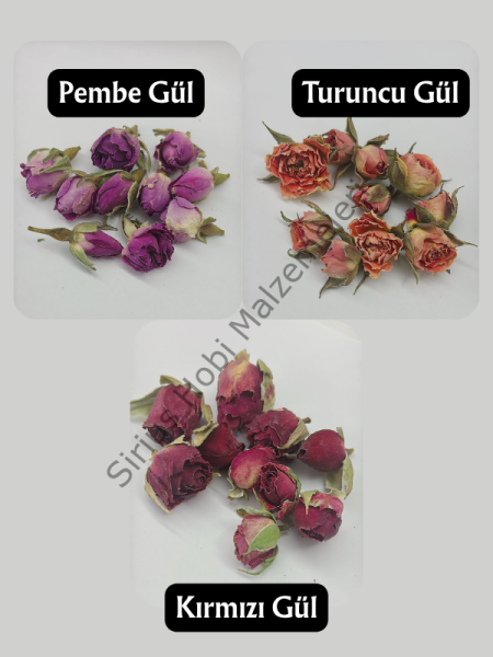 Epoksi Tasarımlarınız İçin Minik Güller -10 adet
