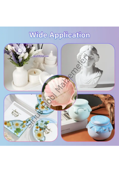 Gypsum Kaliteli Alçı Tozu (Taş Tozu) – Epoksi, Mum, Kokulu Taş ve Kalıp Döküm İçin 1 Kg